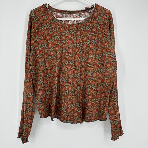 NATURAL LIFE Tops - Natural Life Shirt Womens XL Boho Floral Lightweight Long Sleeve Pullover Top